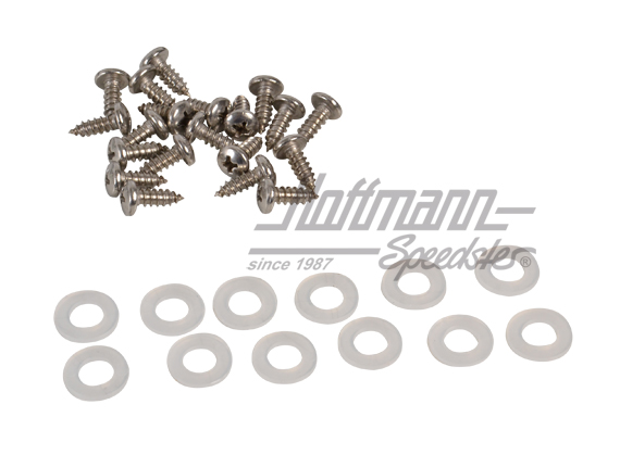 Safari-window set, front, stainless steel                                                           