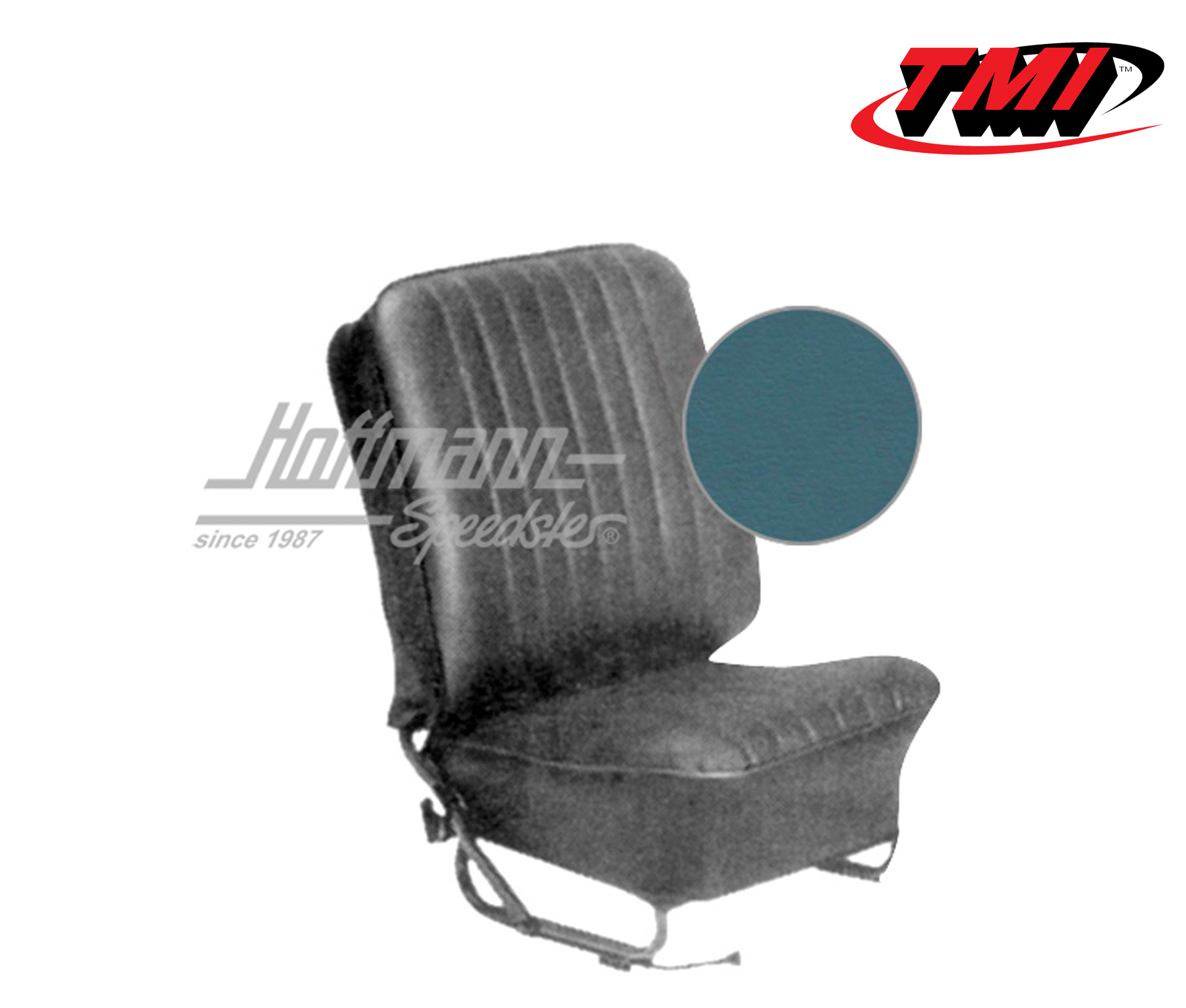 Seat upholstery, Sedan, 8.57-7.64, Classic, water blue | 43-1123-24-24-15W | 055-5623