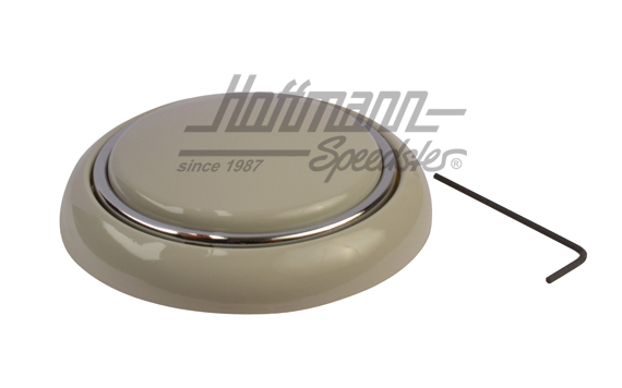 Horn button, grey, Beetle / Bus, 55-67 | 211 951 669 Grey | 020-1882-05