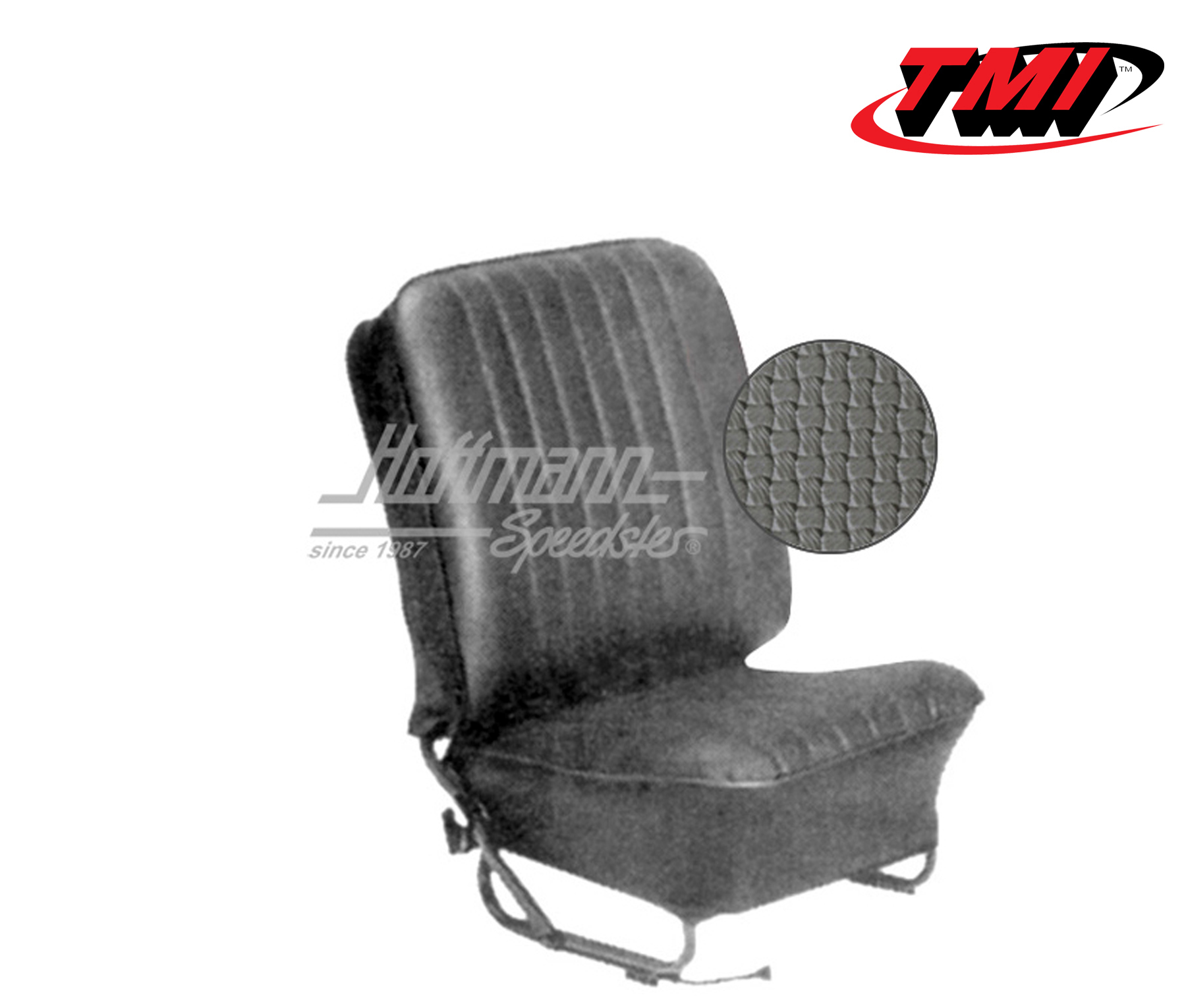 Seat upholstery, Sedan, 8.57-7.64, Basketweave, grey | 43-1123-06 | 055-5635