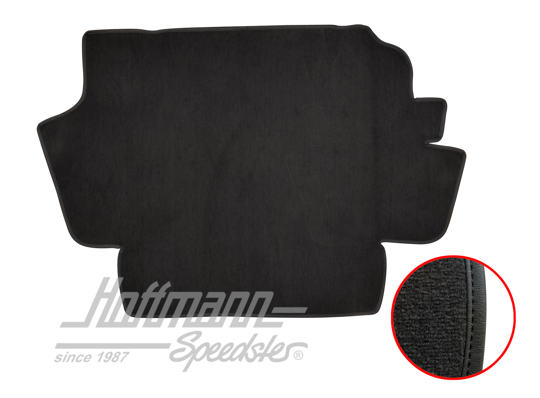 Trunk carpet kit, 8.61-, black |  | 026-6421