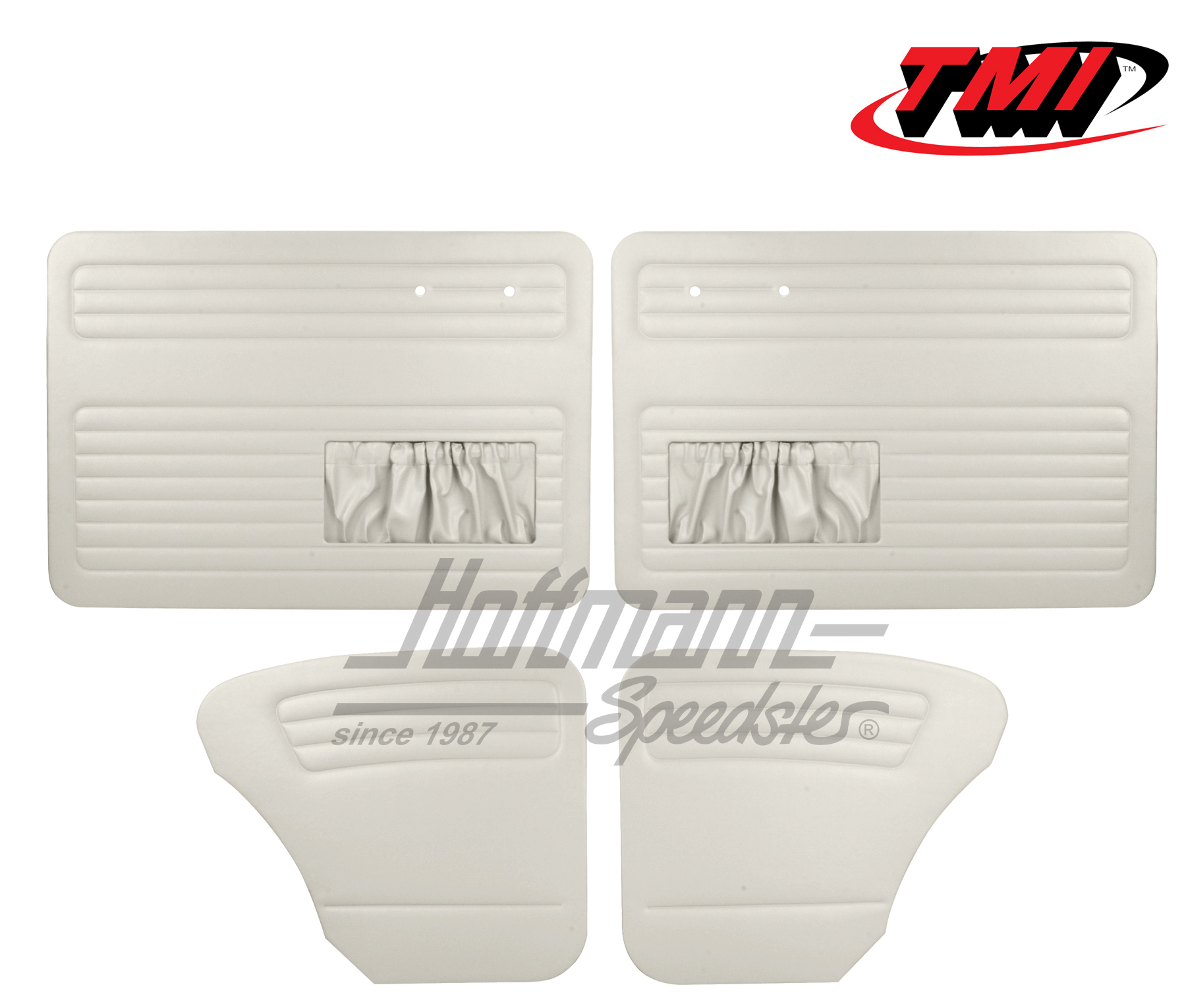 Door panels, Beetle Sedan, 55-64, white | 10-1127-20 | 055-7500