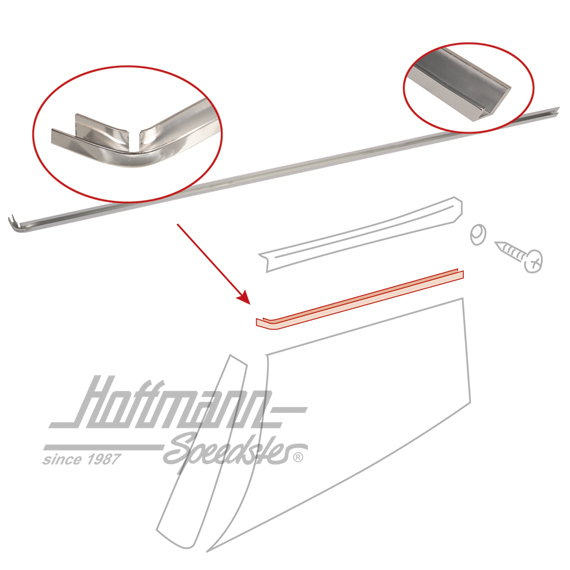 Molding, covering, rear, 911, right                                                                 