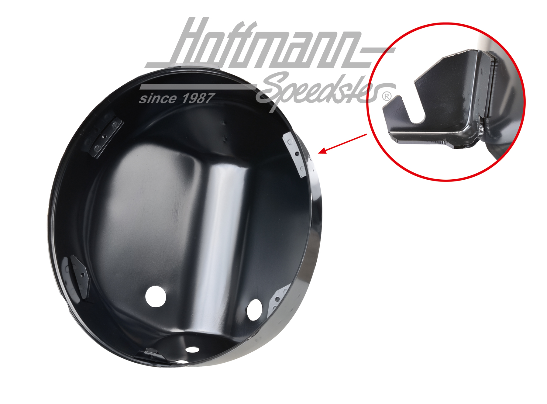 Headlight housing, 911, 73-86, right | 911 503 016 03 | 590-0012