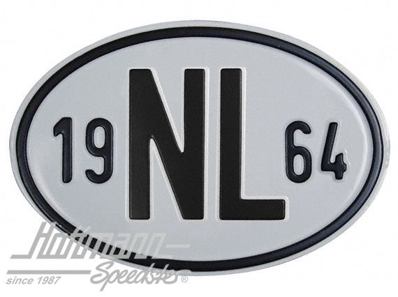 Nationality plate "NL", alu, with year 1964 |  | 020-2391-64