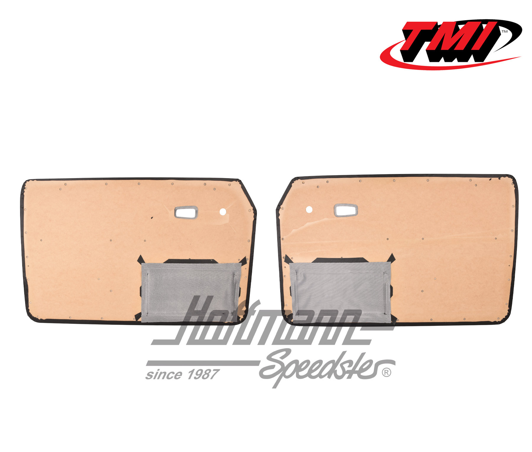 Door panels, Type 3, 8.65-7.73, black                                                               