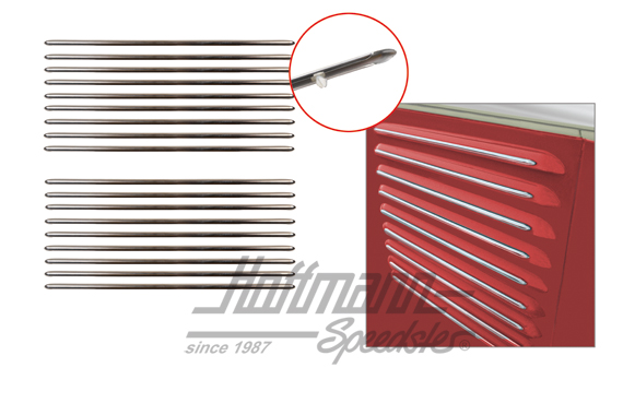 Moulding set, ventilation grille, 55-63                                                             