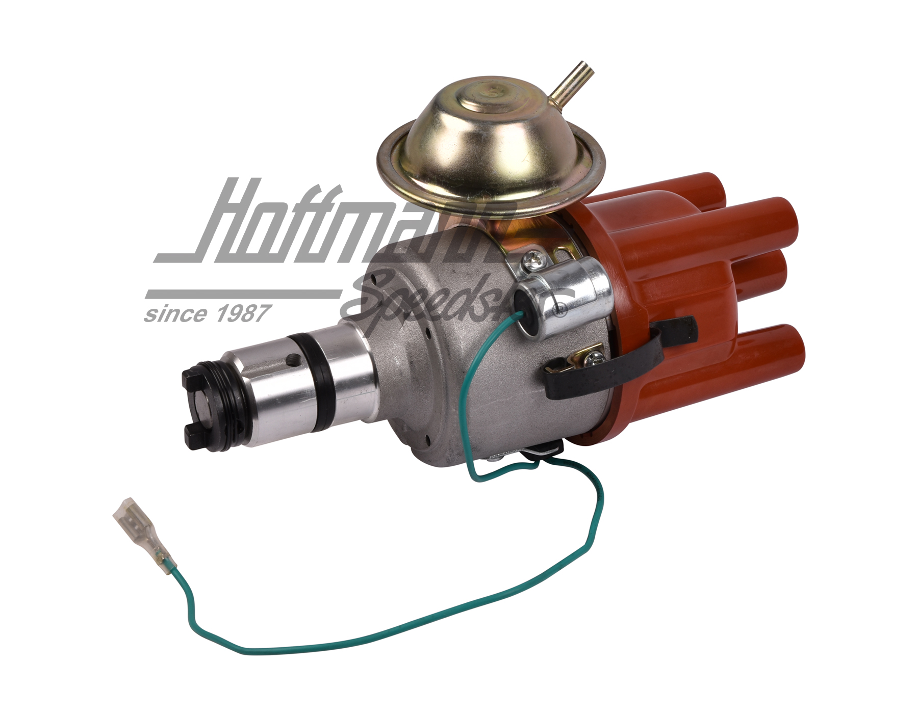 thumbnail image 2 of EMPI 00-9440-B Chrome SVDA Vacuum Advance Distributor – 1600CC, 023-117-0034, Polished, Includes Cap & Rotor 2 of 6
