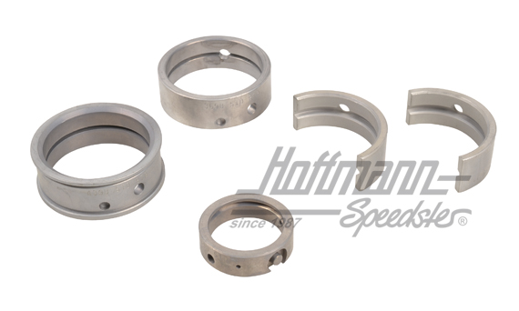 Main bearing set, 0.50/STD, thrust 21mm, steel | 021 198 491AOST | 092-0308-50