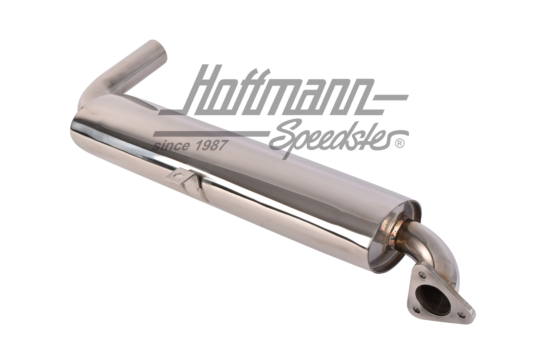 Single exhaust muffler, stainless steel, Bus T1/T2                                                  