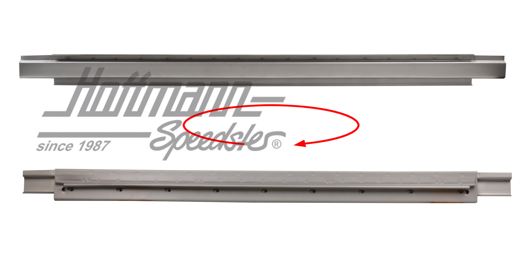 Repair panel, rain gutter, rear, -7.63 | 211 817 571 A | 095-0128-10