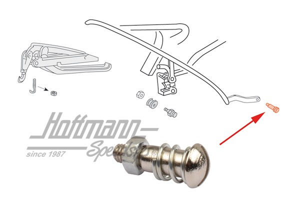 Bolt, intermediate bow, 55-74 | 141 871 745 | 060-4027-35