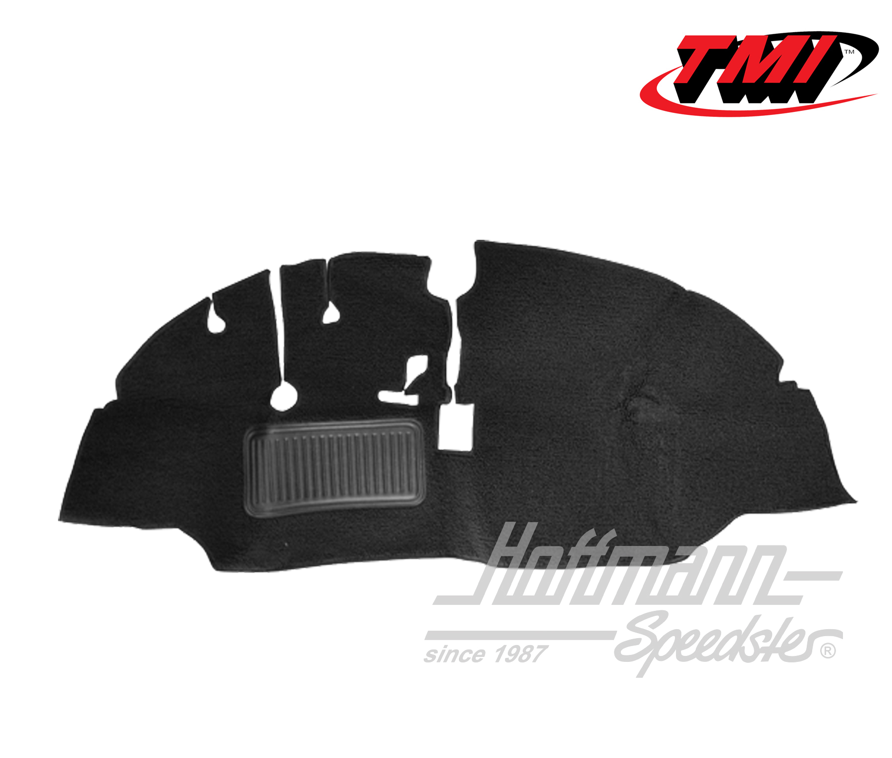 Carpet, footwell, Bus T1, 65-67, black | 34-F2102-301 | 098-0001