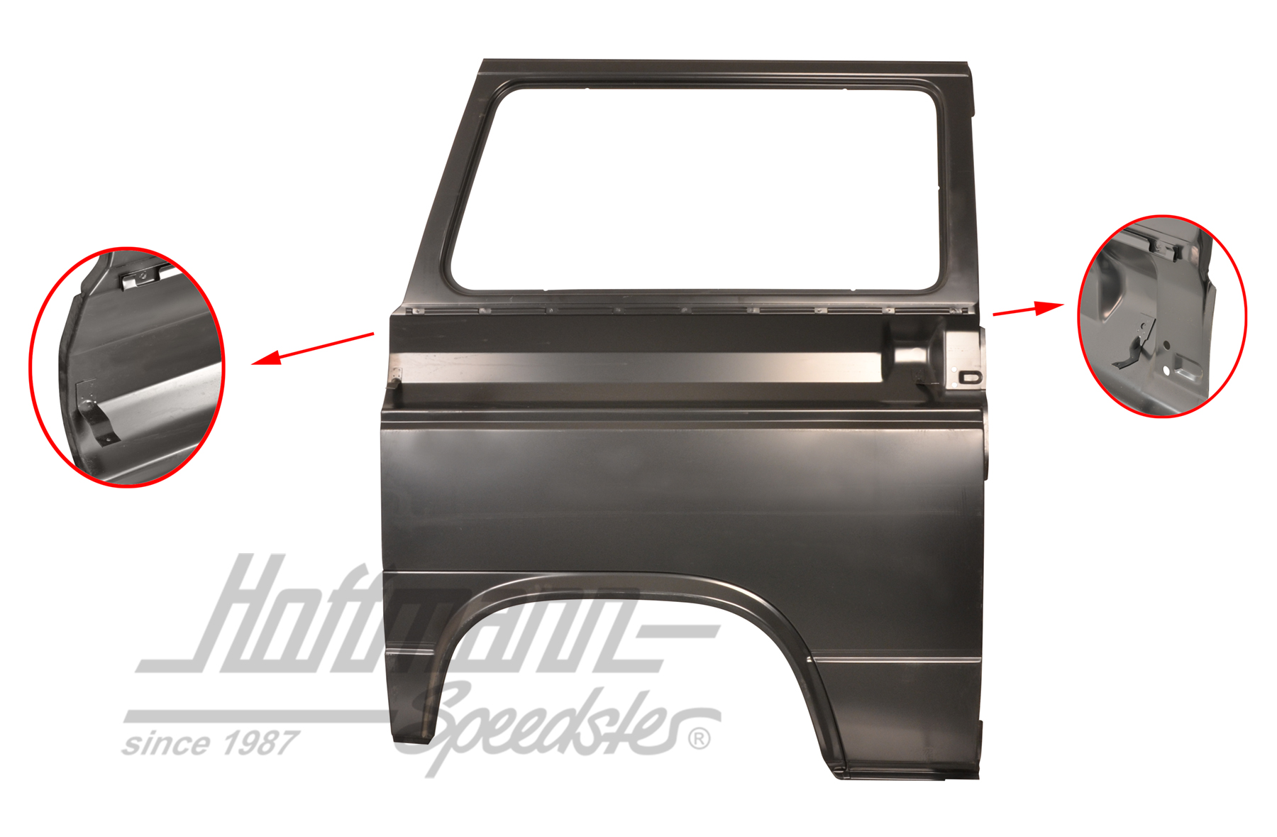 Side panel, with window opening, rear, right | 254 809 172 A | 390-0148-22