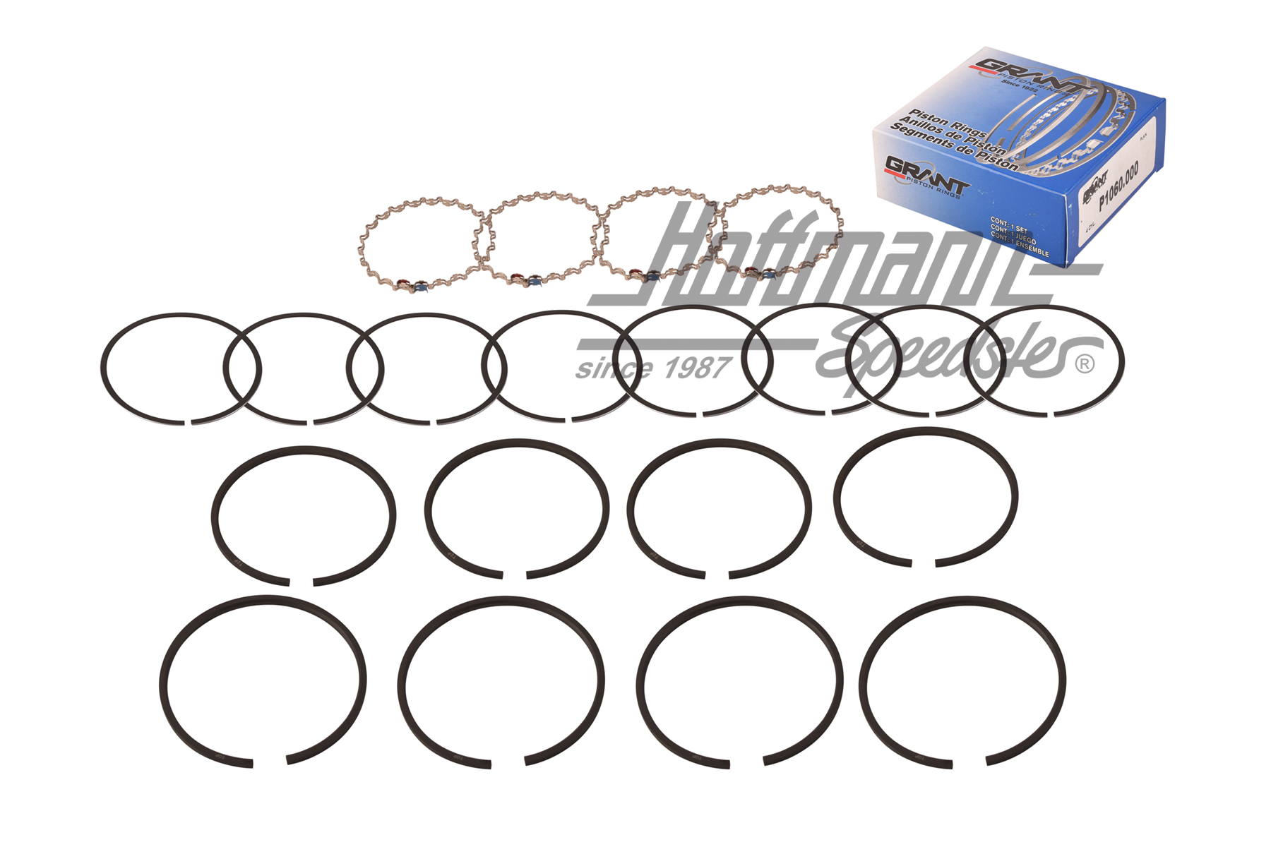 Piston rings, 80mm, for 4 pistons | 008 11 80R | 505-0684