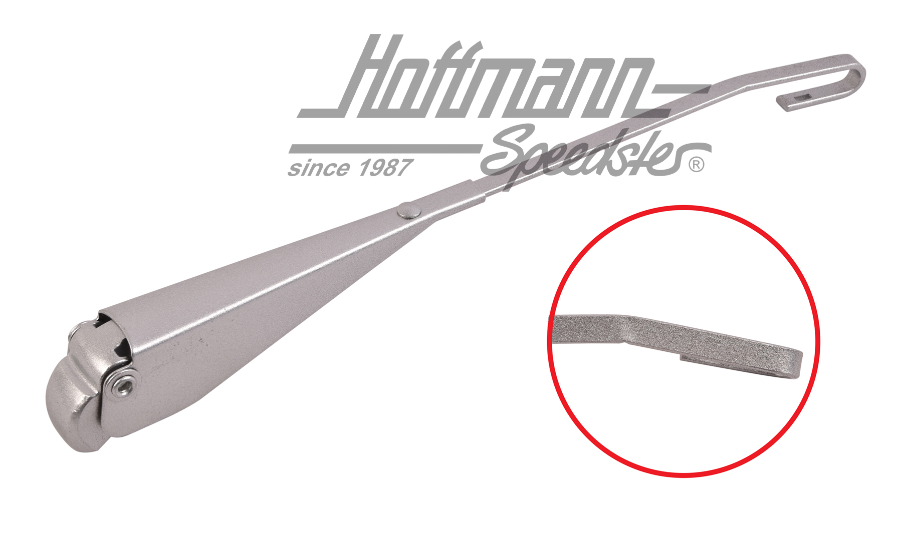 Wiper arm, 8.67-7.69/Economic Beetle, left, silver | 111 955 407 D | 020-4771-11