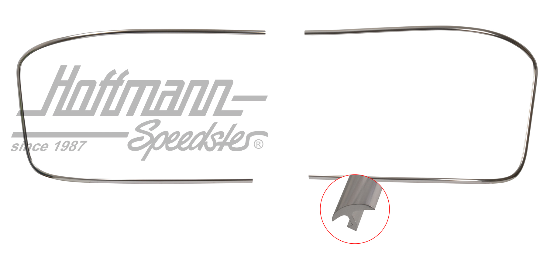 Ornamental frame, aluminium, front window, 356 B/C                                                  