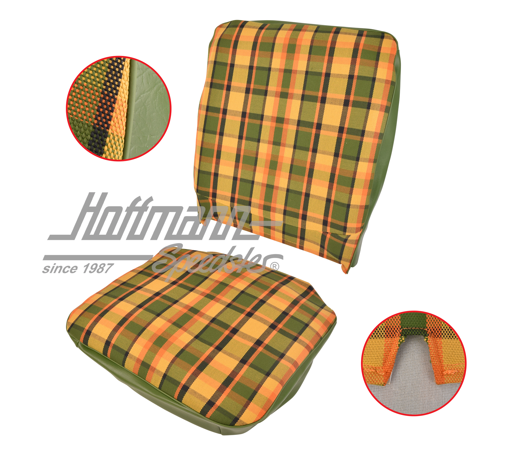 Seat cover, Westfalia, yellow/orange/green, 68-74 |  | 098-1305-59