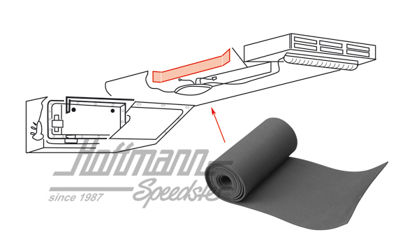 Seal, lateral at air flap | 211 817 810 | 089-1412-16