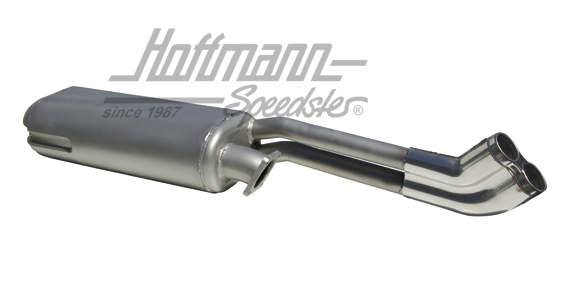 Exhaust, stainless steel, bypass-system, 83-89                                                      