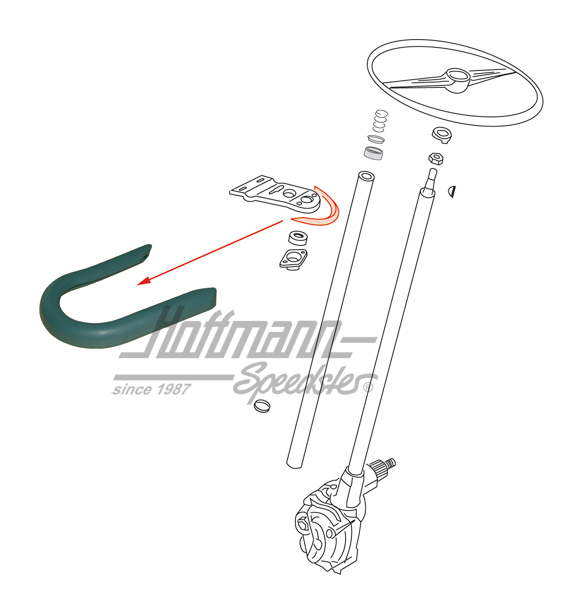 Knee protector, steering wheel holder, Bus T1 | 211 415 639 GY | 089-4200