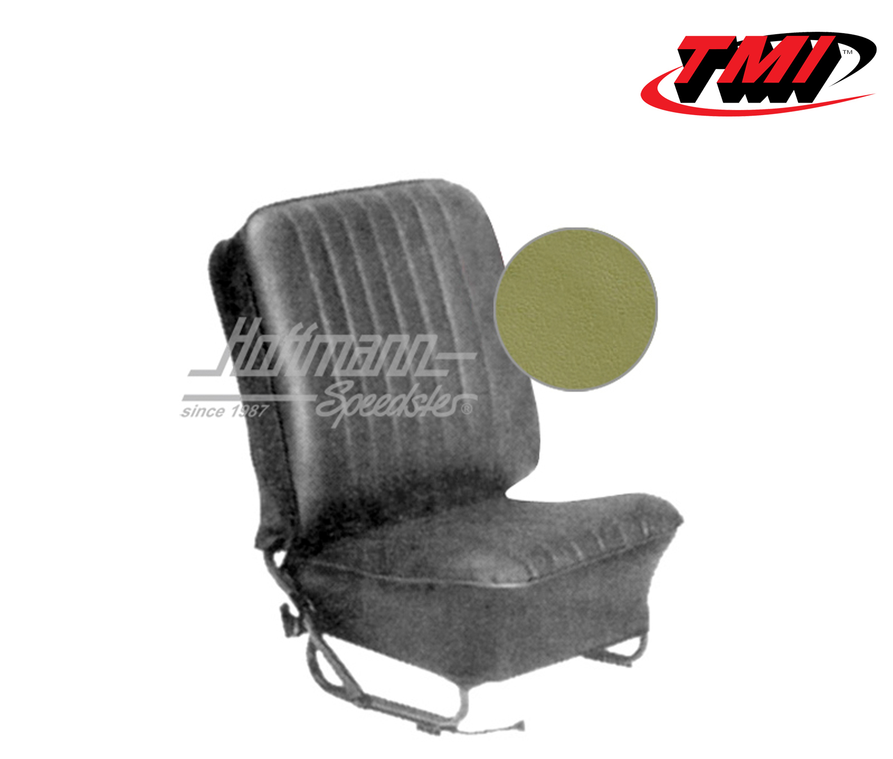 Seat upholstery, Conv., 8.57-7.64, Classic, pea green | 43-1322-25-15W | 055-6644