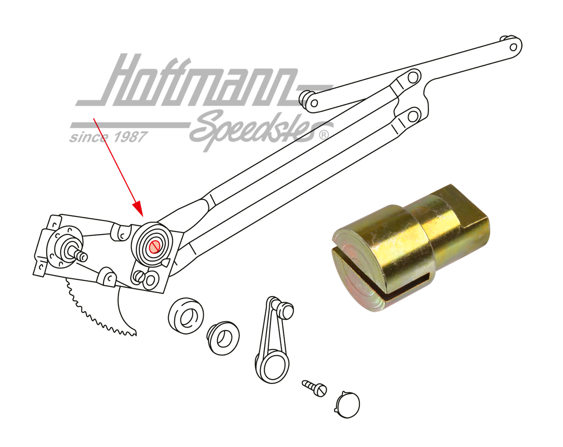 Retainer, spiral spring, window lifter, 911                                                         