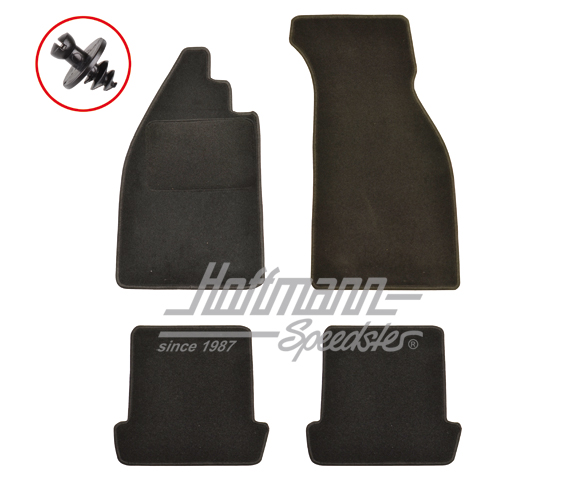Floor mats, black, Beetle | --- --- --- | 020-5377