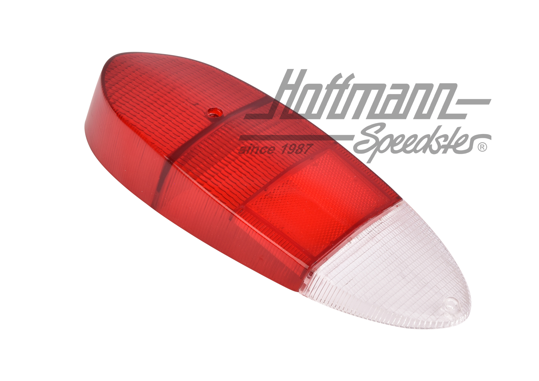 Tail-light lens, red/white, Karmann Ghia/Type 3                                                     