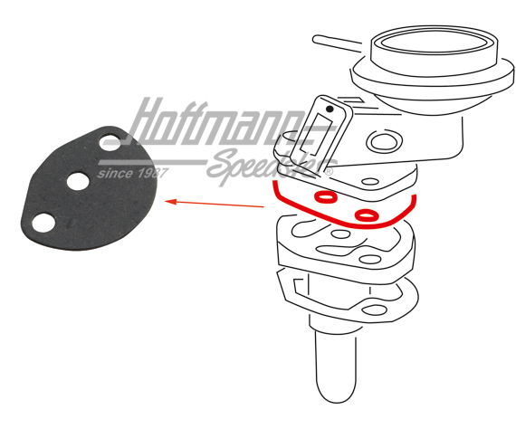 Gasket, fuel pump, upper                                                                            