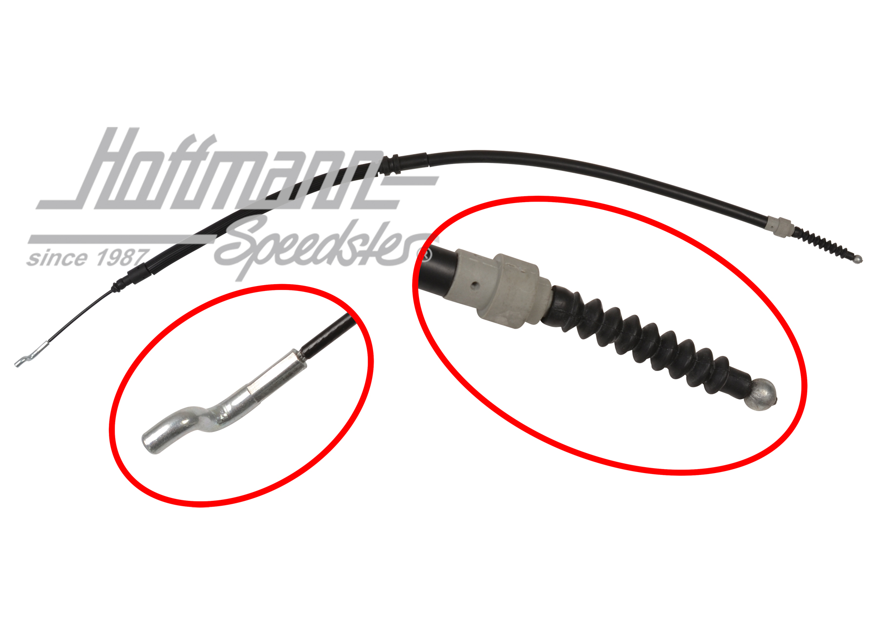 Hand-brake cable, rear, Bus T4, 1.96-1.97 | 7D0 609 701 | 406-0156