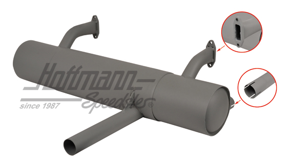 Sports exhaust, 356 A, 1.1/1.3/1.5                                                                  