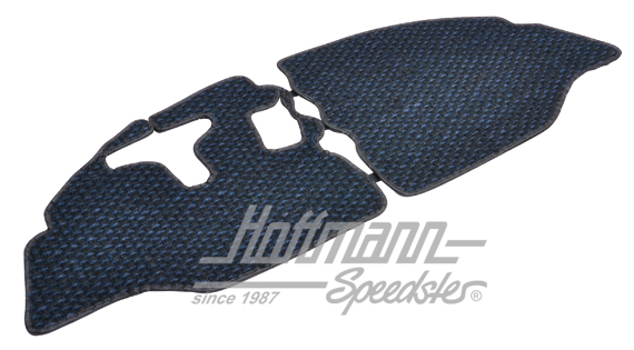 Floor mat, coco, .65-.67, blue/black | ZVW 2BUS BBL | 098-0040-25