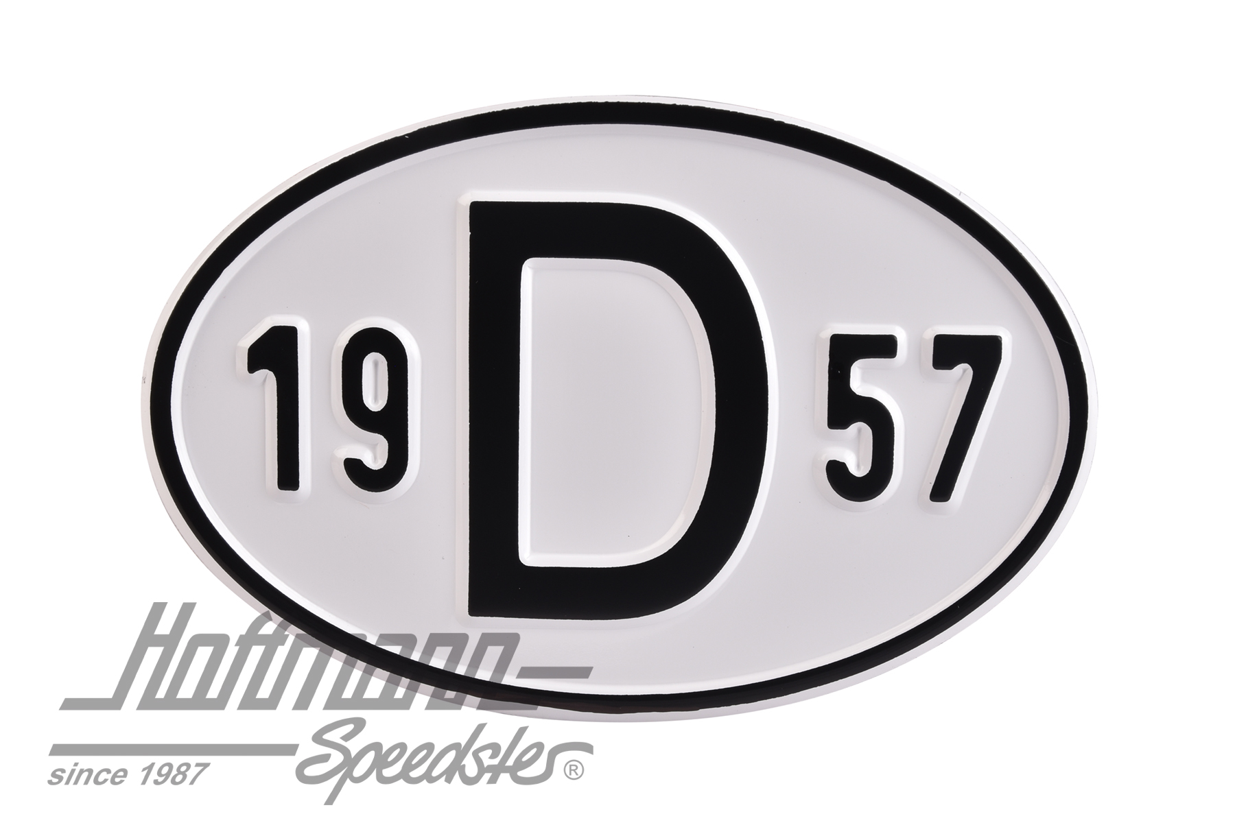 Nationality plate "D", alu, with year 1957 |  | 020-2396-57