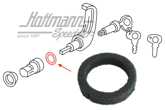 Sealing ring, sliding door handle, outer | 211 843 731 | 090-6159