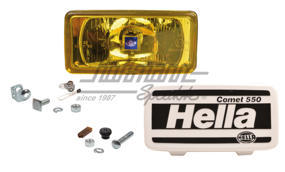 High-beam headlight, Comet 550, Hella, yellow | 190-4010