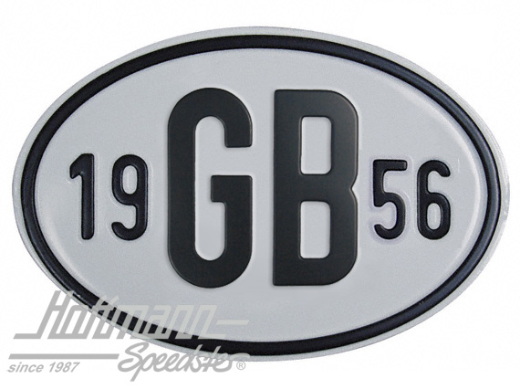Nationality plate "GB", alu, with year 1956 |  | 020-2404-56