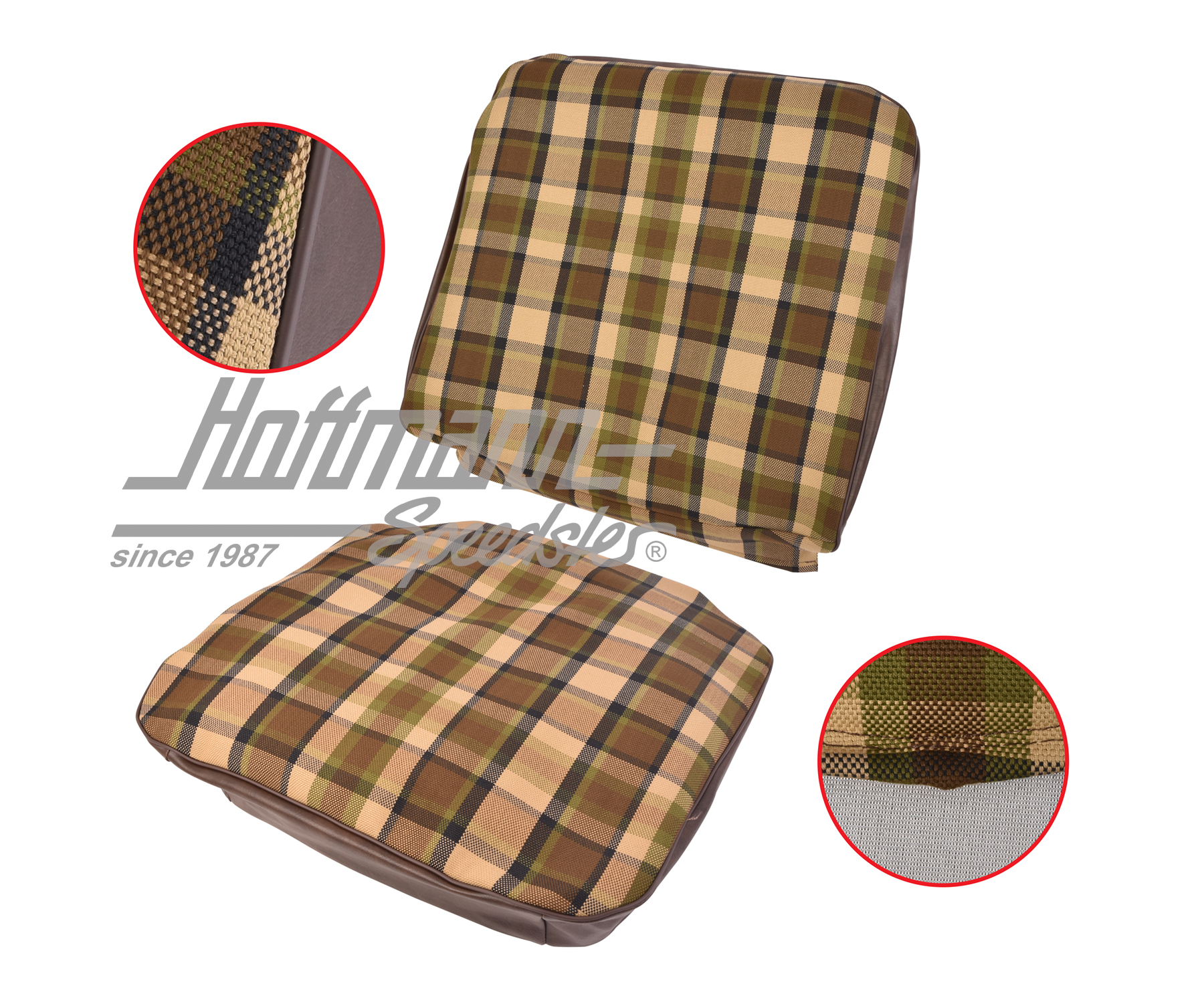 Seat cover, Westfalia, brown/beige, 68-74 |  | 098-1300-53