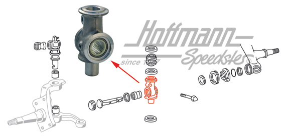 Pivot pin, steering knuckle, lower, 22mm | 211 405 365 1 | 089-3040-15