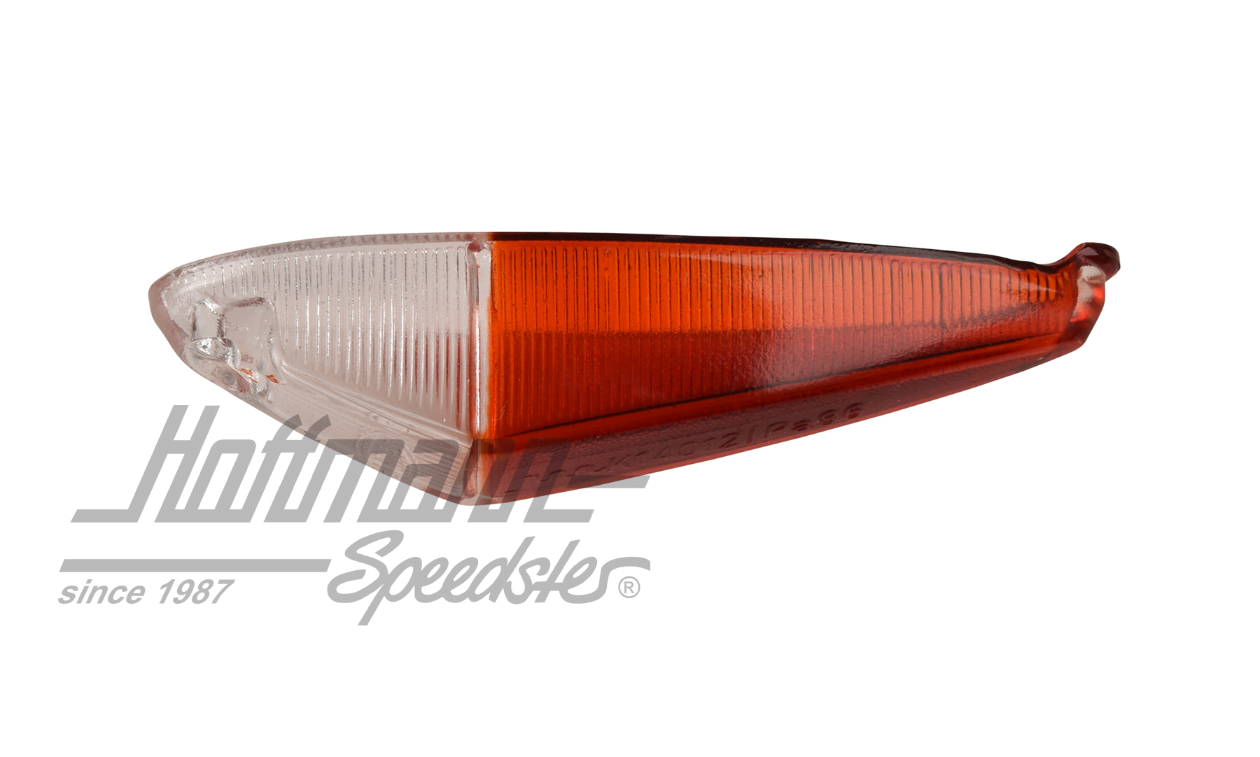 Lens, parking light, lateral, red/white, Hella                                                      