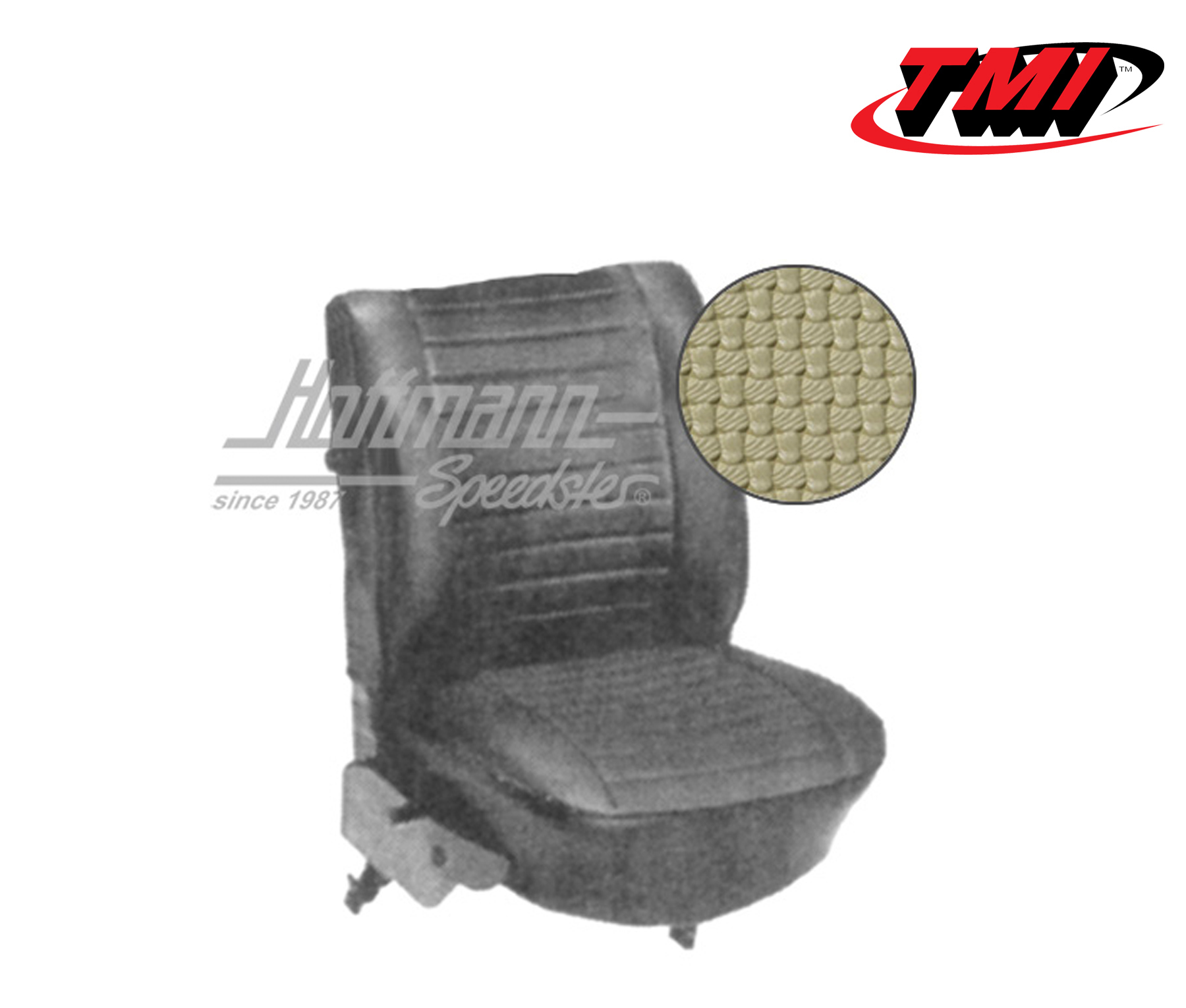 Seat upholstery, Conv., 8.73-7.76
, Basketweave, beige | 43-1332-04 | 055-6830