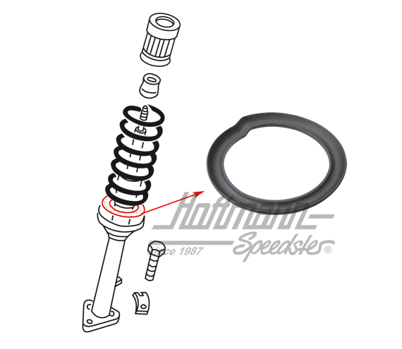 Support/damping ring, suspension spring                                                             