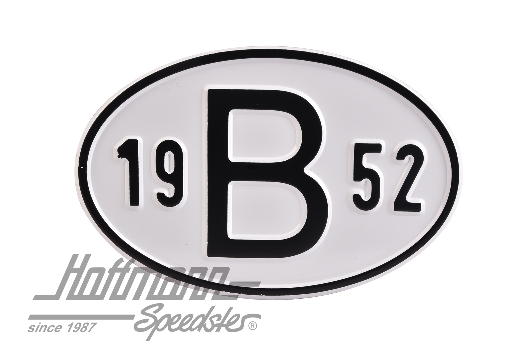 Nationality plate "B", alu, with year 1952 |  | 020-2397-52