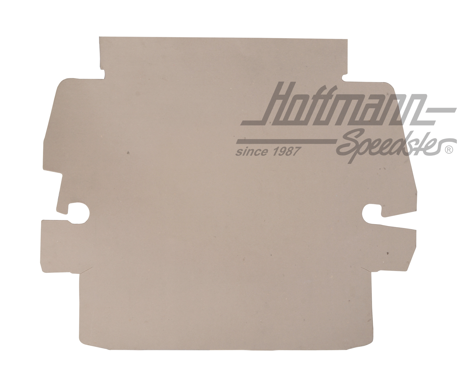 Front trunk liner cardboard, 8.60-7.67, reproduction, grey/beige | 113 863 509 C | 020-5374-40