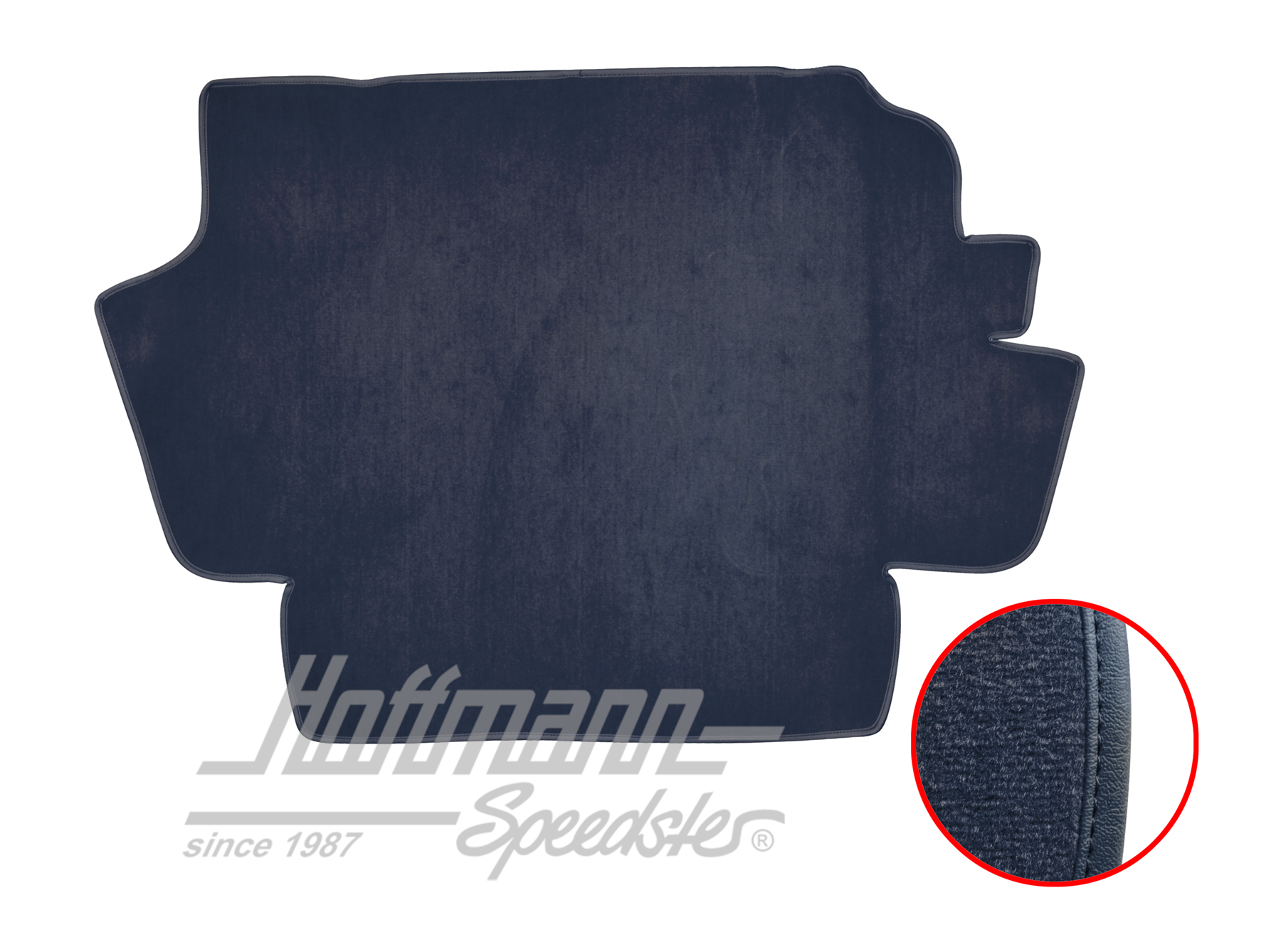 Trunk carpet kit, 8.61-, blue |  | 026-6424