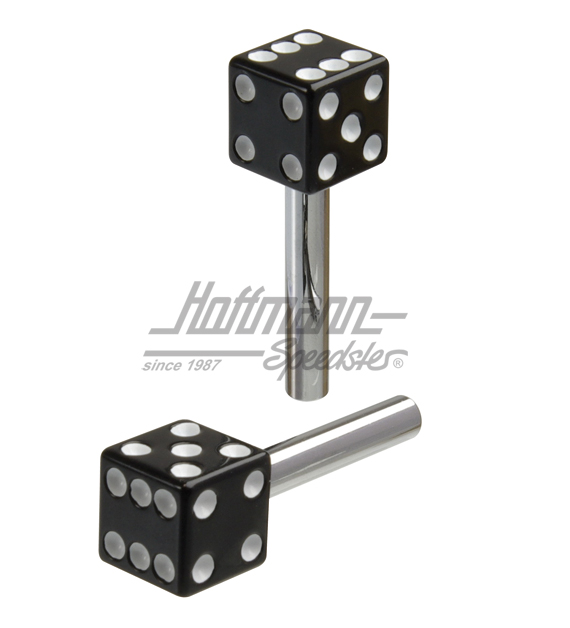 Door lock pulls, dice, black | 315-black | 010-3106-37