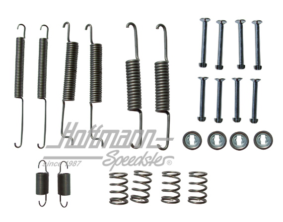 Attachment kit, brake shoes, rear, 78-92, 180 mm | 171 698 545 | 160-3600-30