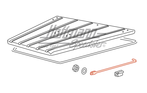 Lifting device, front hood, Type 181                                                                