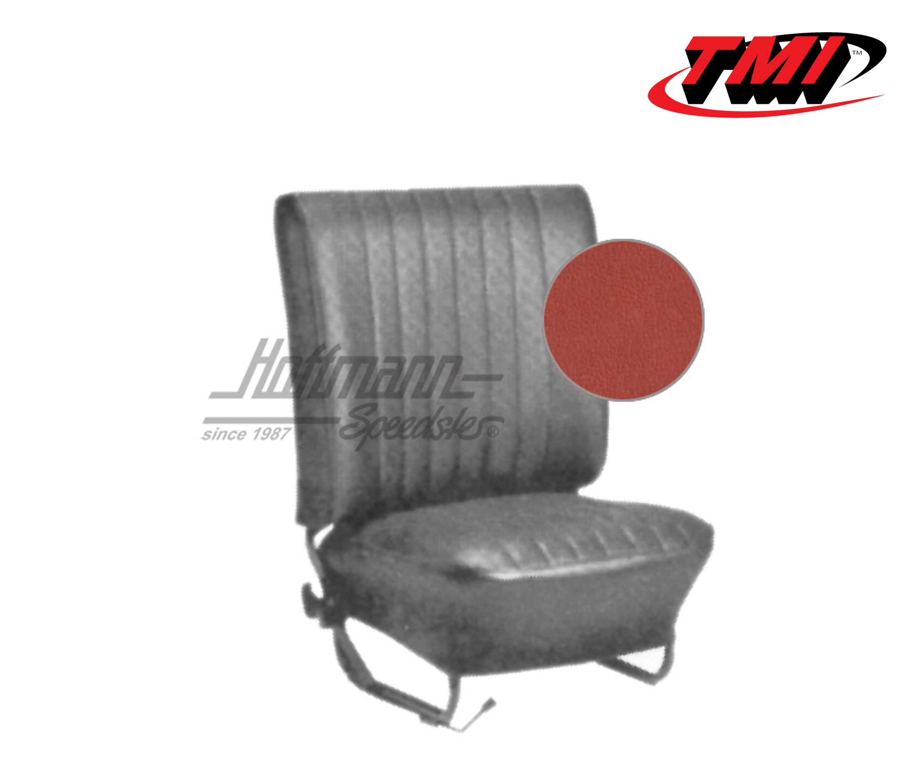 Seat upholstery, Sedan, 8.64-7.67, Classic, brick red | 43-1124-23-23-15W | 055-5517