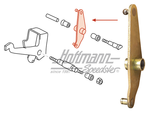 Connecting lever, heater cable, 86-89                                                               